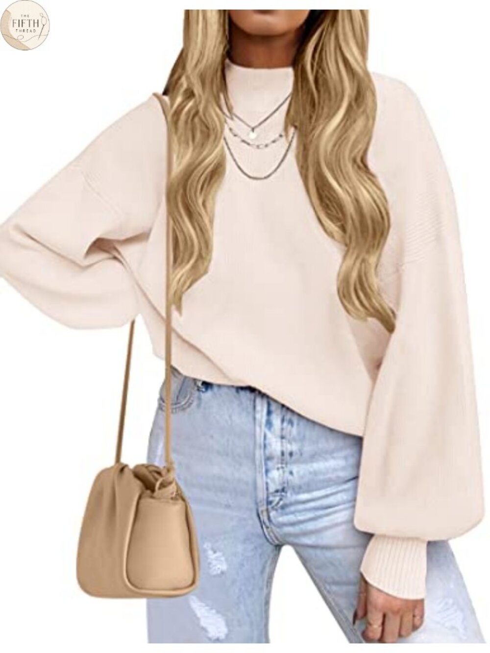 ZESICA Women's Oversized Turtleneck Sweater Long Sleeve Knit Pullover